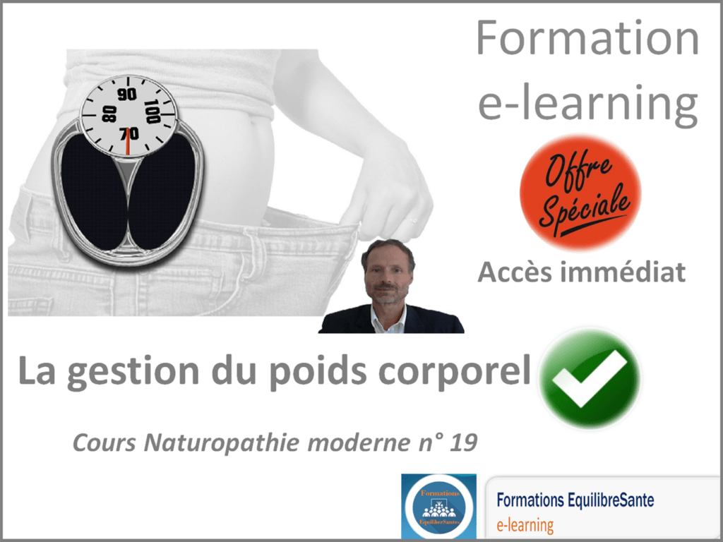 Formation en ligne, Gestion du Poids Corporel en 3 points